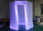 White Octagon Photo Booth Tent Reinforce 210 D Oxford Material Easy Assembly