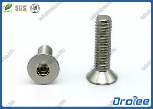 Wholesale M4 x 10mm DIN 7991 Stainless Steel 316 Flat Socket Head Cap Screw from china suppliers