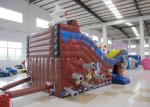 Large Kids Outdoor Inflatable Pirate Ship Fire Resistance PVC digital painting