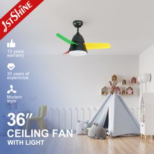 Wholesale Bedroom Brushless Dimmable LED Ceiling Fan With Remote RoHS Certification from china suppliers