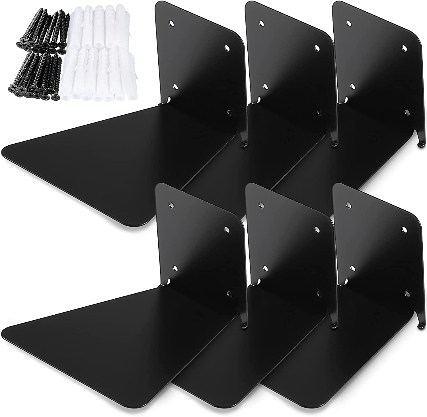 Wall Floating Bookshelves Bookcase Iron U Shape Set for Classroom Bookshelf Decoration