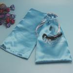 Luxury Silk Satin Hair Extension Packaging Bags , Personalized Satin Organza