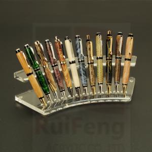 Wholesale Customized Fountain Pen Display Holder,  clear acrylic pen pencil display rack from china suppliers