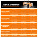 333388 48510-47040 48510-47041 48510-49495 Auto Shock Absorbers To-yota Pruis