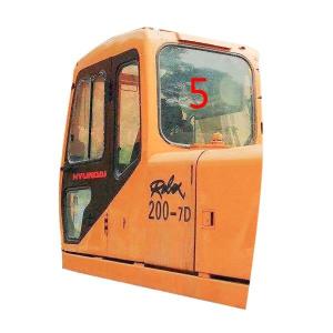 Wholesale R210-5D Excavator Window Glass HYUNDAI Back Side NO.5 Tempered Glass from china suppliers