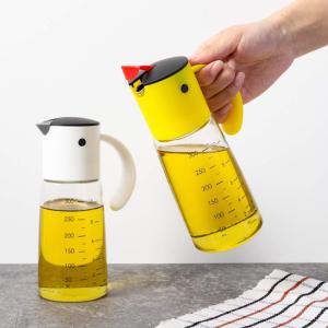 Wholesale Olive Oil Dispenser Bottle Leakproof Glass Cruet Stainless Steel Non-Drip Spout from china suppliers