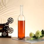 Industrial Beverage 500ml Glass Whisky Bottle for Custom Long Neck Empty Spirit