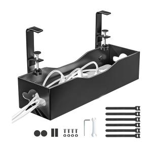 Wholesale ISO9001 Rohs CE Certified Cable Management Under Desk No Drill and Carbon Steel Clamp from china suppliers