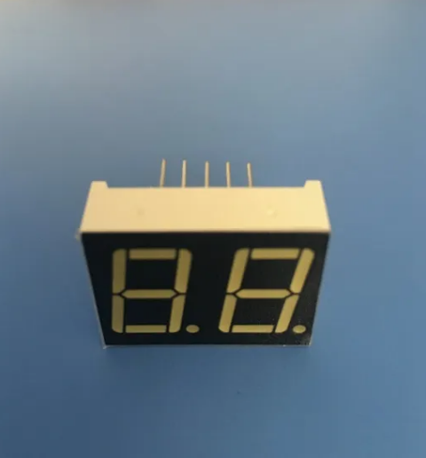 Ultra bright white 0.56" Dual digit 7 segment led display common anode for equipment panel
