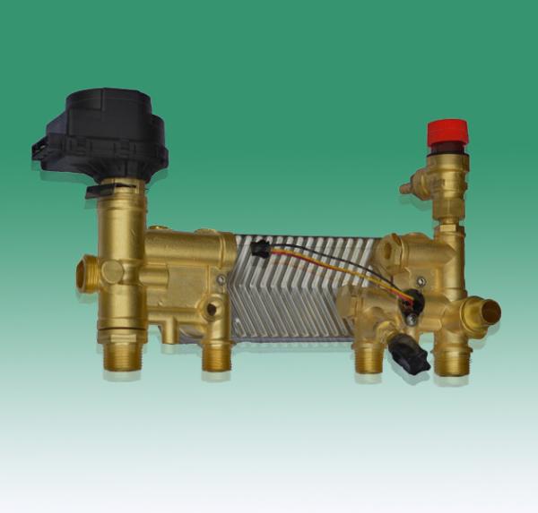 Water circuit module of plate changing wall hanging furnac,Plate change wall