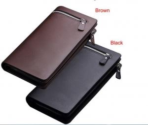 Wholesale Creative Business pu zipper wallet men wallet long section clutch wallet zipper tide from china suppliers