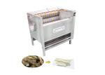 Automatic 1000kg/H Potato Carrot Cleaning Machine