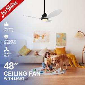 Wholesale Noiseless 110V 240V Dimmable LED Ceiling Fan With 3 Colors Change Light from china suppliers