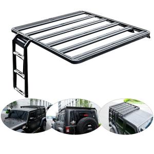Wholesale Customized Aluminum Alloy Roof Rack Luggage Bracket Gear Platform for Jeep Wrangler JK from china suppliers