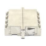 4G Network Compatible LC UPC Quadruplex Fiber Optic Adapter with Flange in Metal