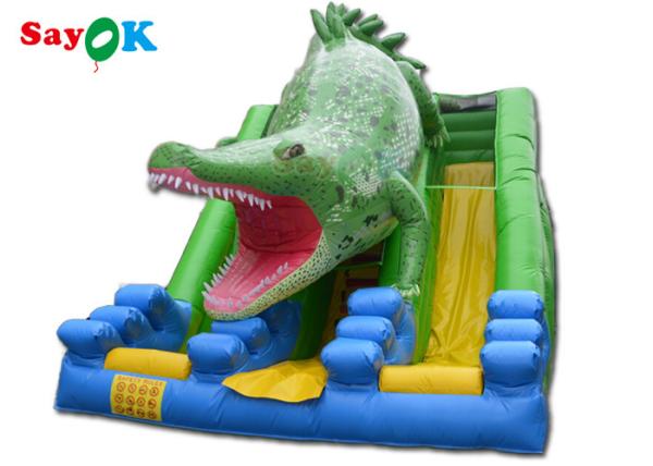 Inflatable Slippery Slide Commercial Big Crocodile Theme Inflatable Bouncer