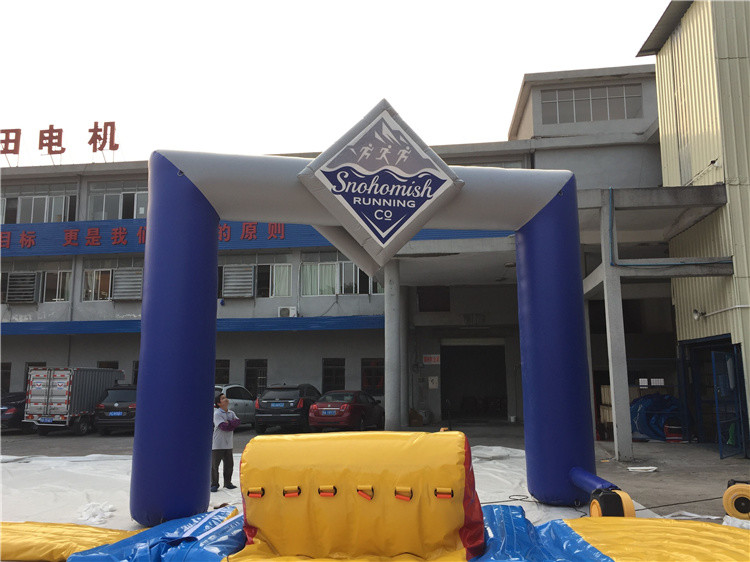Custom Inflatable Advertising Products Start Finish Arch / Inflatable Entrance Arch Supports