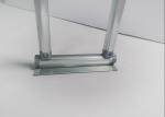 6063-T5 Material L-Shaped Baffle Round Tube Silver White Diameter 28mm AL-L