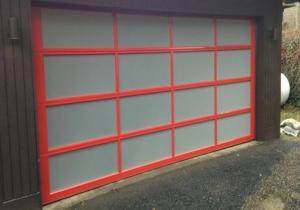 Wholesale 220/230V Transparent Garage Door , Modern Aluminum Garage Doors Firm Structure from china suppliers