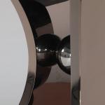 Rose Gold Base Marble Top Table With Metal Legs For Dining Room