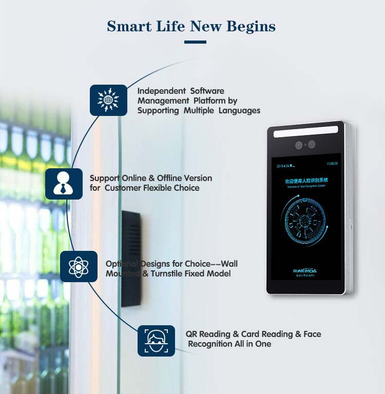 F5 Binocular Camera Face Recognition Terminal
