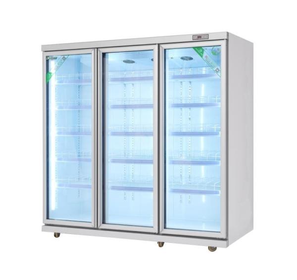 Fan Cooling Commercial Beverage Refrigerator / Supermarket Refrigeration