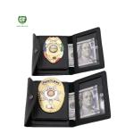 Gold Plating oval shape special design custom metal police badge