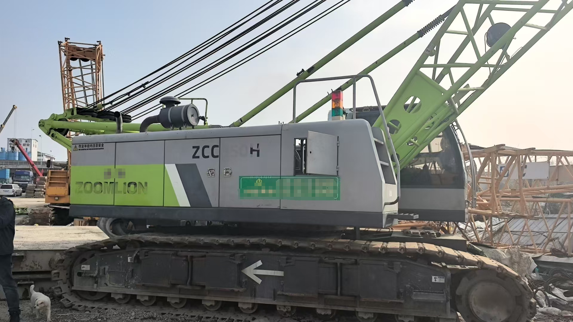 ZOOMLION Official 85 Ton Mobile Crane ZCC850H Used Crawler Cranes with 35t Maximum Lifting Weight