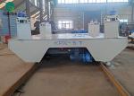 Foundry factory electric battery driven material transfer cart on rail