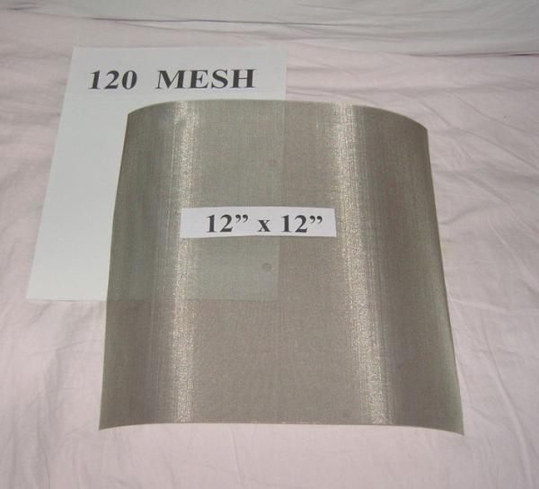 Fine Stainless Steel 304 316 Wire Cloth, 120Mesh Plain Weave 0.0037" Wire 48"