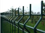 Galvanized Powder Coated 3D Wire Mesh Fence , Green Arc Garden Fencing