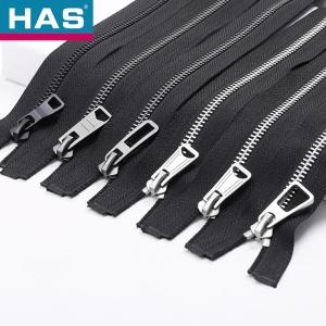 Wholesale Y Teeth / Corn Teeth Metallic Zippers #3 #5 #7 #8 #10 #12 Double Ended Zipper from china suppliers