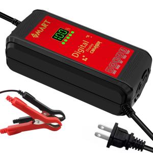 Wholesale 12V/24V 10A Quick Charging Car Battery and Motorcycle Charger with Intelligent Automatic Repair Long-lasting Performance from china suppliers