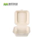 biodegradable disposable sugarcane bagasse takeaway food container packaging