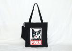 Heat Transfer Recyclable Tote Bag , Cartoon Canvas Tote Bags With Zipper