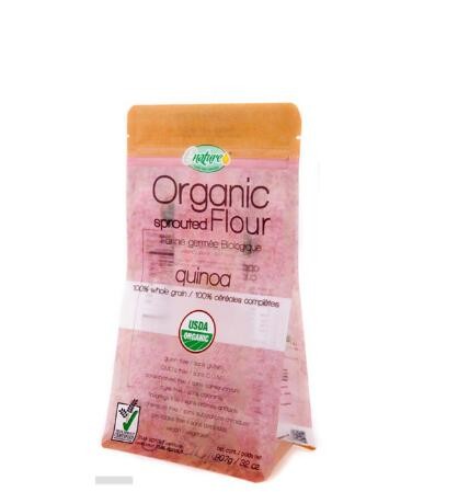 Moisture-Proof Food Grade Custom Design Kraft Paper Bags For Flour Packaging 1 Kg