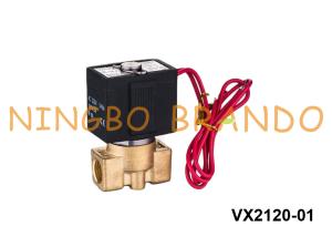 Wholesale VX2120-01 SMC Type 2 Way NC Brass Solenoid Valve 1/8'' 24VDC 220VAC from china suppliers