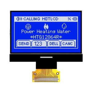 China Graphic 128X64 COG LCD Module ST7565R Positive Gray Reflective on sale