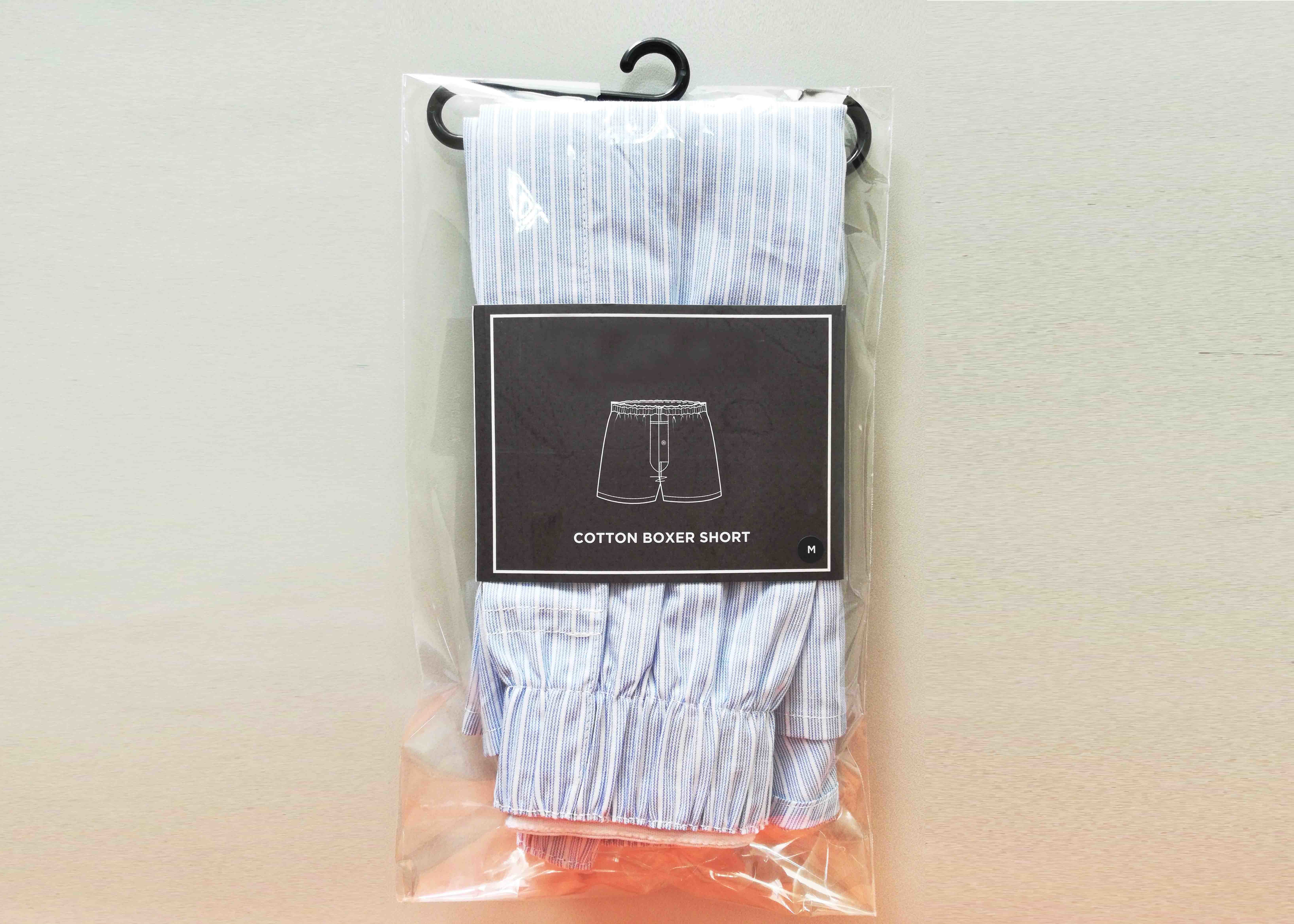 Men's 100%Cotton Poplin Short Functional Placket Jacquard Elastic Button
