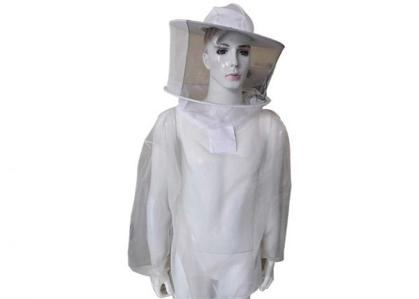 Quality Transparent Beekeeping Protective Clothing Bee Safety Clothing With Veil And Zipper for sale