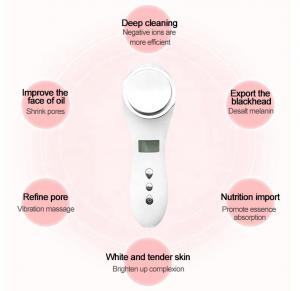 China 1000mAh Facial Beauty Devices Heat Cooling Galvanic Ion Facial Massager on sale