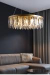 Modern living room chandeliers round gold hanging art deco lamp(WH-CY-241)