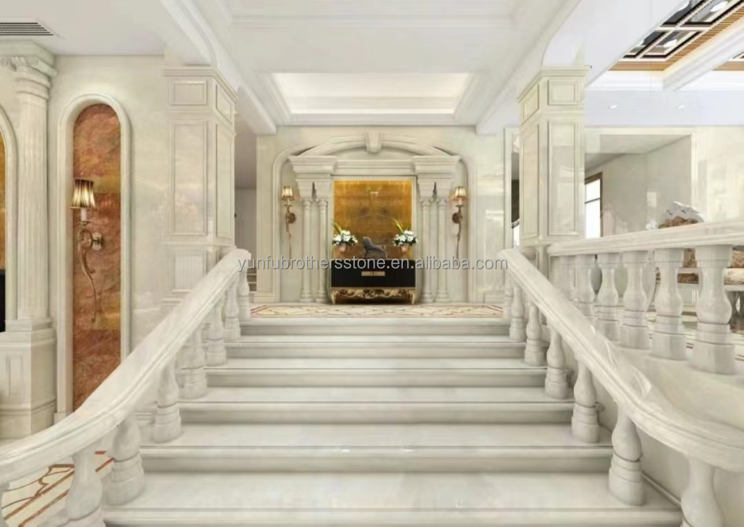 Hotel Modern Royal White Onyx Honed Marble Sheet Cut-to-Size Wall Panel and Dining Table Set