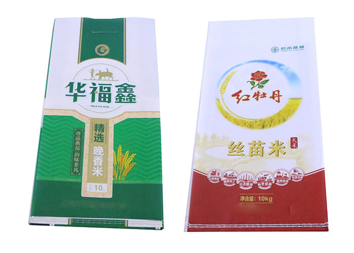 120 Gsm 10 Kg Pp Woven Flour Bag With Handles , Poly Woven Bags Non - Staining