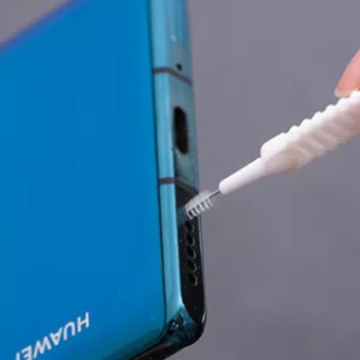 Houseware Shower Head Outlet Hole Phone Plastic Handle Mini Cleaning Brush