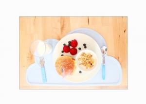 Wholesale Cloud Shape Silicone Feeding Mat , Heat Resistant Silicone Baby Food Mat from china suppliers