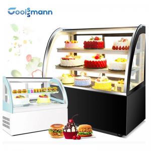Wholesale Adjustable Glass Shelf Cake Display Cooler Double Temperature Dessert Cabinet from china suppliers