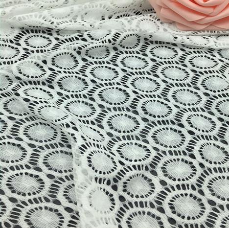 Quality Kam ammonia dot Stretch lace fabric for sale