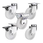 38kg Loading 50mm Nylon Wheels , ISO9001 Heavy Duty Nylon Caster Wheels