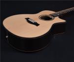 Full solid wood Customized solid spruce top acoustic guitar solid rosewood back
